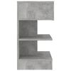 vidaXL Bedside Cabinet Set of 2 Concrete grey Engineered wood Medium