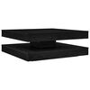 vidaXL Coffee Table Black Oak Engineered Wood Medium Rotatable