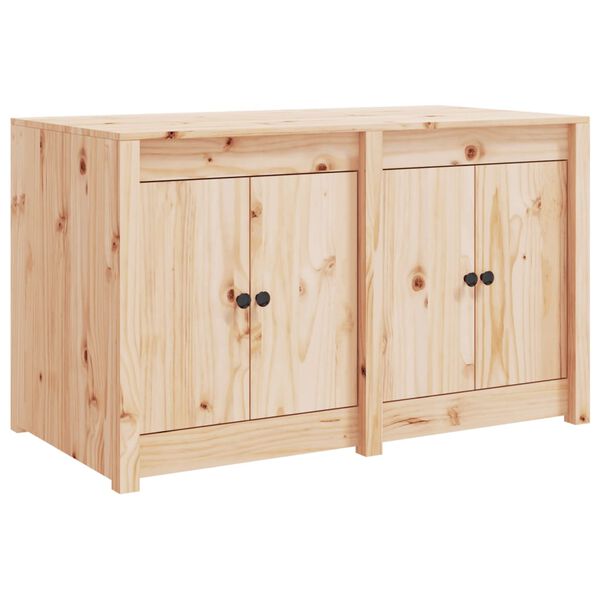 vidaXL Outdoor Kitchen Cabinet Natural Pine Solid Pine Wood Medium