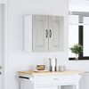 vidaXL Kitchen Wall Cabinet Grey sonoma Engineered wood Medium