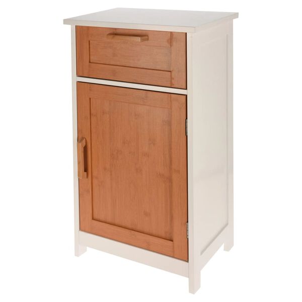 Bathroom Solutions Sideboard Bamboo and White MDF and Melamine Medium