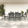 vidaXL Garden Dining Set Black and Anthracite