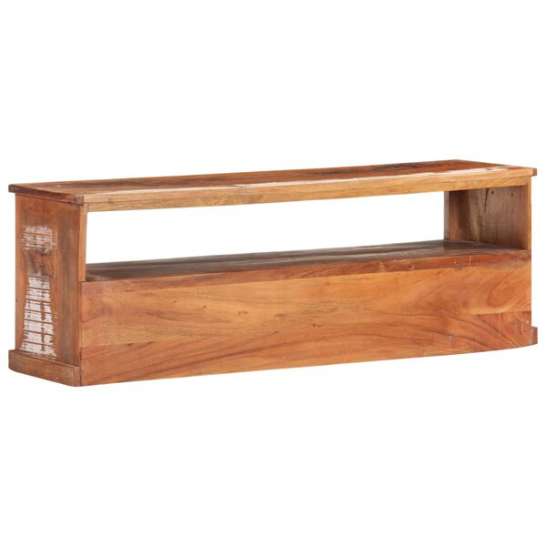 vidaXL TV Stand with Buddha Cladding 47.2"x11.8"x15.7" Reclaimed Wood