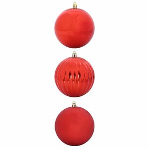 vidaXL Christmas Bauble Set 3 pcs Red XXL