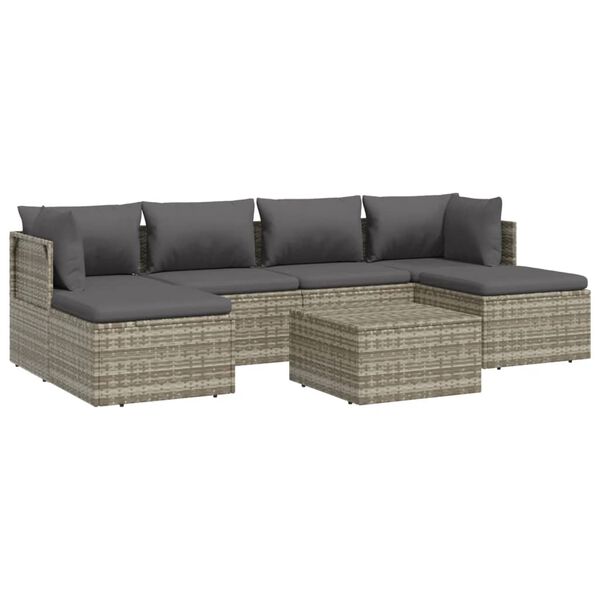 vidaXL Garden Lounge Set Grey