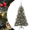vidaXL Artificial Christmas Tree with 150 LEDs Green 59.06 in