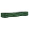 vidaXL Garden Raised Bed Green Powder-coated steel Large Durable