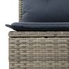vidaXL Garden Sofa Set 8 pcs Grey Poly Rattan