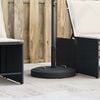 vidaXL Parasol Base Black PE and Concrete Round Contemporary