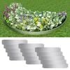vidaXL Lawn Fence 15 pcs Galvanised Steel 39.4x7.9" (3x142668)