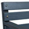 vidaXL Garden Bench Grey Wood and Steel 47.2 in Durable Garden Bench