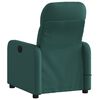 vidaXL Massage Recliner Chair Dark Green Polyester, Metal, Plywood