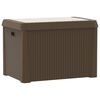 vidaXL Garden Storage Box Brown Polypropylene (PP) Large