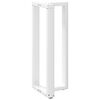 vidaXL Bar Table Leg White Powder-coated steel Medium