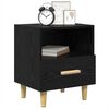 vidaXL Bedside Cabinet with Drawer 2 pcs Black oak 40 x 35 x 47.5 cm