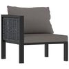 vidaXL Garden Lounge Set Gray Poly Rattan Large Modular Stylish