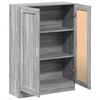 vidaXL Book Cabinet Grey Sonoma Engineered Wood Medium Book Cabinet