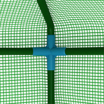 vidaXL Greenhouse with Steel Frame 5.4 ft² 3.3'x1.6'x6.2'