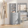 vidaXL Highboard Grey Sonoma 15.75 x 15.94 x 53.15 in Engineered Wood