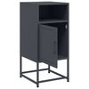 vidaXL Bedside Cabinet Anthracite Steel 14.2 x 15.4 x 30.7 in
