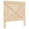 vidaXL Bed Frame natural pine Solid pinewood Single Bed Frame