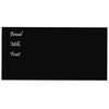 vidaXL Wall-mounted Magnetic Board Black 39.4"x19.7" Tempered Glass