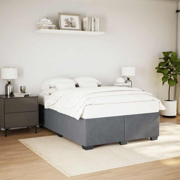 vidaXL Bed Frame Dark gray