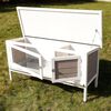 Kerbl Rodent Cabin White Wood, Bitumen, Plastic 45.7x17.7x24.4 in