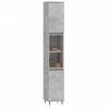 vidaXL Bathroom Cabinet Concrete grey Engineered wood Tall
