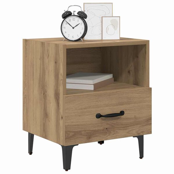 vidaXL Bedside Cabinet Artisan Oak 15.75 x 13.78 x 18.70 in