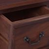 vidaXL Chest Of Drawer Classic Brown Solid Mahogany Wood Medium