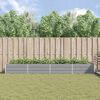 vidaXL Planter Light Grey 195 x 100 x 45 cm Galvanised Steel