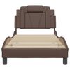 vidaXL Bed Frame "Viana" without Mattress Brown 31.5"x78.7" Faux Leather