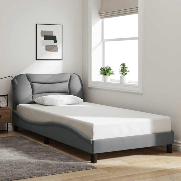 vidaXL Bed Frame Light Gray