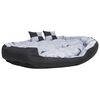 vidaXL Dog Cushion Grey and Black 420D Oxford fabric with PU coating