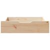 vidaXL Under-bed Drawer Natural Pine Solid pine wood (untreated)