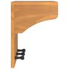 vidaXL Wall-mounted Coat Rack Natural Brown Solid Pine Wood, Engineered Wood