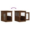 vidaXL Dog Crate Furniture Brown Oak Engineered Wood, Steel Medium
