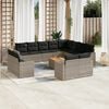 vidaXL Garden Sofa Set Grey