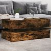 vidaXL Coffee Table Smoked Oak Engineered Wood 35.4 x 19.7 x 15.7 in