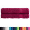 vidaXL Sauna Towel Set of 2 Bordeaux 100% ring-spun cotton