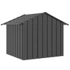 vidaXL Dog House Anthracite Galvanized Steel Medium Durable Dog House