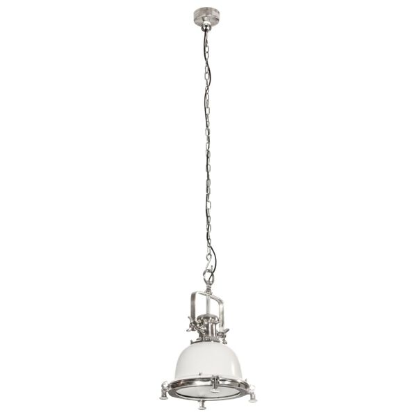 vidaXL Pendant Lighting Silver and White Aluminum
