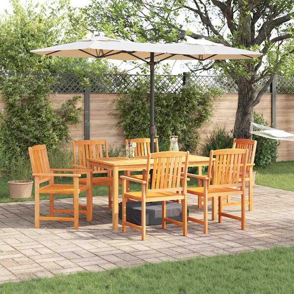 vidaXL Garden Dining Set 5 pcs Brown Solid Acacia Wood
