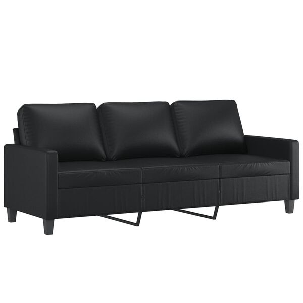 vidaXL Sofa Set Black