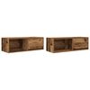 vidaXL TV Cabinet Set of 2 Old wood Engineered wood Medium TV Cabinet