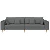 vidaXL Fabric Sofa with Cushion Dark Grey 208 cm fabric