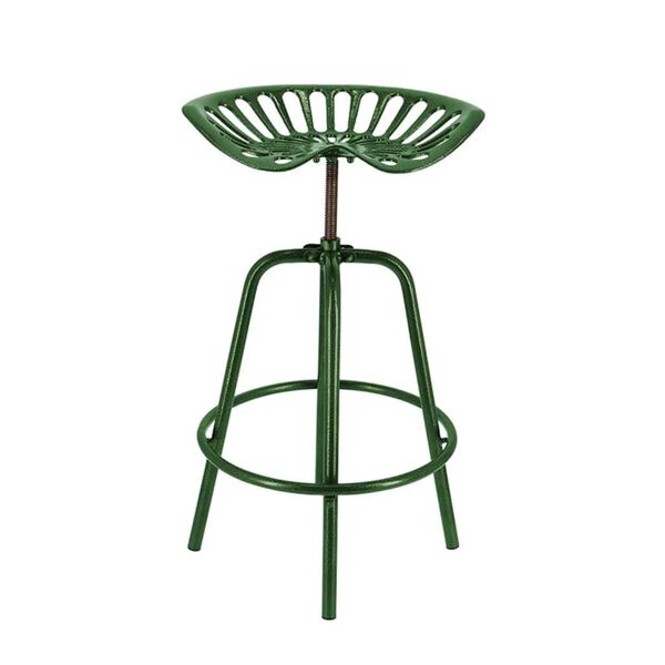 Esschert Design Bar Stool Green Cast iron, steel Adjustable height