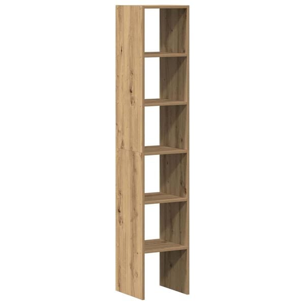 vidaXL Bookcase Set of 2 Artisan oak Engineered wood