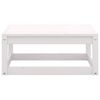 vidaXL Garden Lounge Set White Solid Pine Wood Modular Garden Lounge Set